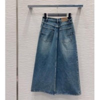 Top Grade Dior Cotton Denim Skirt DR101502 Blue 2025
