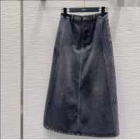 Reasonable Price Dior Cotton Denim Skirt DR101502 Black 2025
