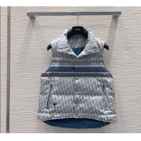 Fashion Discount Dior Oblique Down Vest DR101503 Blue 2025