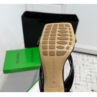 Purchase Bottega Veneta Riva Strap Sandals 9cm in Lambskin Leather Black 1027151