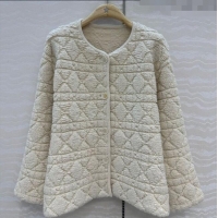 Top Grade Dior Wool Blend Oblique Cardigan DR101506 White 2025