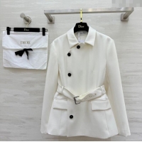 Good Taste Dior Belted Jacket DR101507 White 2025