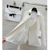 Good Taste Dior Belted Jacket DR101507 White 2025