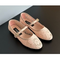 Big Discount Dolce & Gabbana Lace Ballet Flats Peachy Pink 0825143