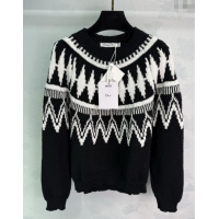 Best Price Dior Wool Cashmere Crochet Sweater 1015 Black 2025