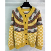 Promotional Dior Wool Blend Cardigan DR101508 Yellow 2025