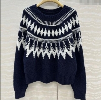 Top Grade Dior Fair Isle Snow Sweaters 6082 Blue 2025