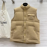 New Release Creation Celine Down Vest CE110602 Beige 2025