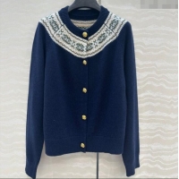 Trendy Design Celine Cashmere Cardigan C92601 Blue 2025