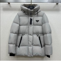 Reasonable Price Prada Down Jacket 0812 Grey 2025