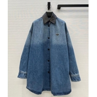 Reasonable Price Prada Denim Long Jacket P0812 2025