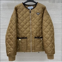 Famous Brand Prada Padded Jacket P82126 Brown 2025