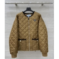 Famous Brand Prada Padded Jacket P82126 Brown 2025