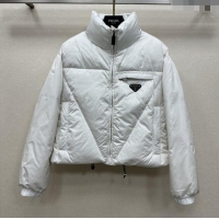 Luxury Discount Prada Down Jacket P090410 White 2025