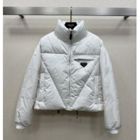 Luxury Discount Prada Down Jacket P090410 White 2025