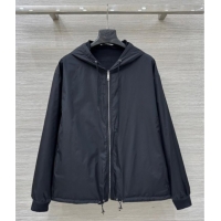 Luxury Discount Prada Cotton and Nylon Reversible Jacket PR090403 Black 2025