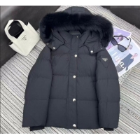 Luxury Cheap Prada Down Jacket PR090405 Black 2025