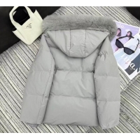 Most Popular Prada Down Jacket PR090405 Grey 2025