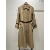 Famous Brand Prada Long Coat PR090409 Khaki 2025