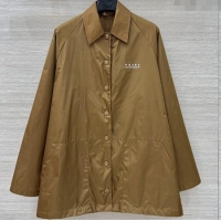 Super Quality Prada Nylon Coat Gold-Tone PR090410 2025
