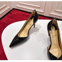 Grade Quality Christian Louboutin Iriza Pumps 8.5cm in Patent Leather Black 1030123