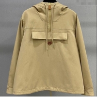 Super Quality Prada Cotton Sweatshirt PR090502 Beige Yellow 2025