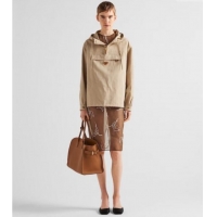 Super Quality Prada Cotton Sweatshirt PR090502 Beige Yellow 2025