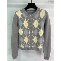 Buy Inexpensive Prada Wool Cardigan PR091913 Grey 2025