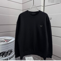 Luxury Cheap Prada Sweatshirt P101402 Black 2025 (For women and men)