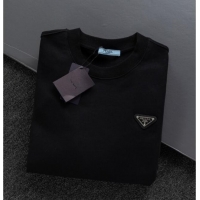 Super Quality Prada Mens Sweatshirt P101403 Black 2025