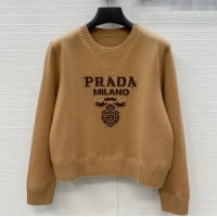 New Release Creation Prada Cashmere Sweater PR101504 Brown 2025