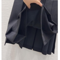 Luxury Cheap Prada Wool Blend Skirt PR111520 Black 2025