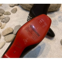 Grade Quality Christian Louboutin Study Heel Ankle Boots 5.5cm in Calf Leather Black 1030170