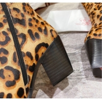 AAAAA Christian Louboutin Morgan Heel High Boots 7cm in Leopard Print Ponyhair 1030177