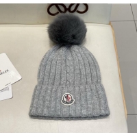 Buy Inexpensive Moncler Wool Hat M103004 Grey 2025