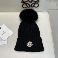 Buy Discount Moncler Wool Hat M103005 Black 2025