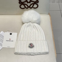 Well Crafted Moncler Wool Hat M103008 White 2025