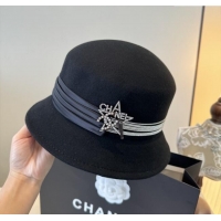 Super Quality Chanel Wool Hat CH103015 Black 2025