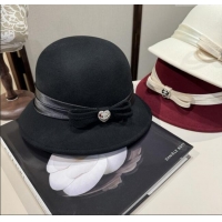Grade Promotional Chanel Wool Hat CH103018 Deep Red 2025