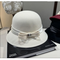 Luxury Discount Chanel Wool Hat CH103019 White 2025