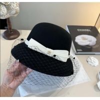 Well Crafted Chanel Wool Hat CH103021 Black 2025