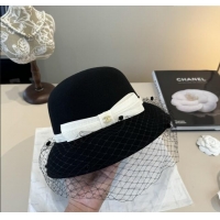 Well Crafted Chanel Wool Hat CH103021 Black 2025