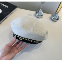 Reasonable Price Chanel Beret Hat CH103102 White 2025