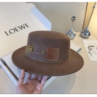 Big Discount Loewe Wool Felt Hat L103010 Brown 2025