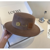 Big Discount Loewe Wool Felt Hat L103010 Brown 2025