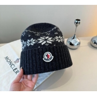 New Release Creation Moncler Knit Hat ML111102 Black 2025