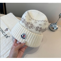 Luxury Cheap Moncler Knit Hat ML111102 Light Beige 2025