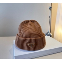 Promotional Prada Knit Hat PR111101 Brown 2025