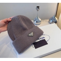 Well Crafted Prada Knit Hat PR111101 Grey 2025