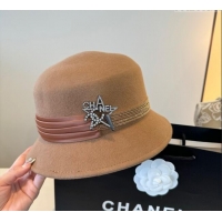 Grade Design Chanel Wool Bucket Hat with Star CH111106 Brown 2025